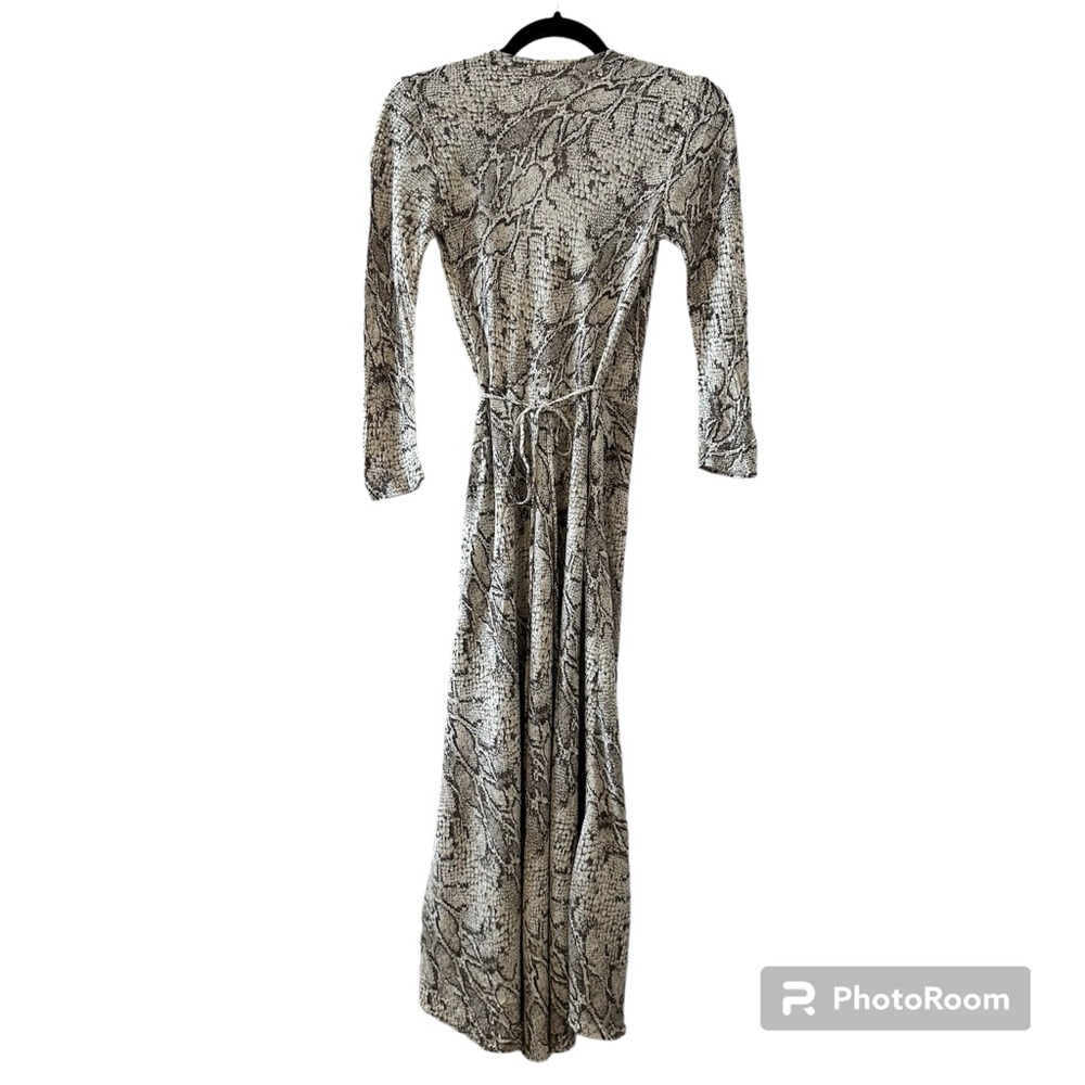 Reformation Jaz Python Snake Print Midi Dress - image 5
